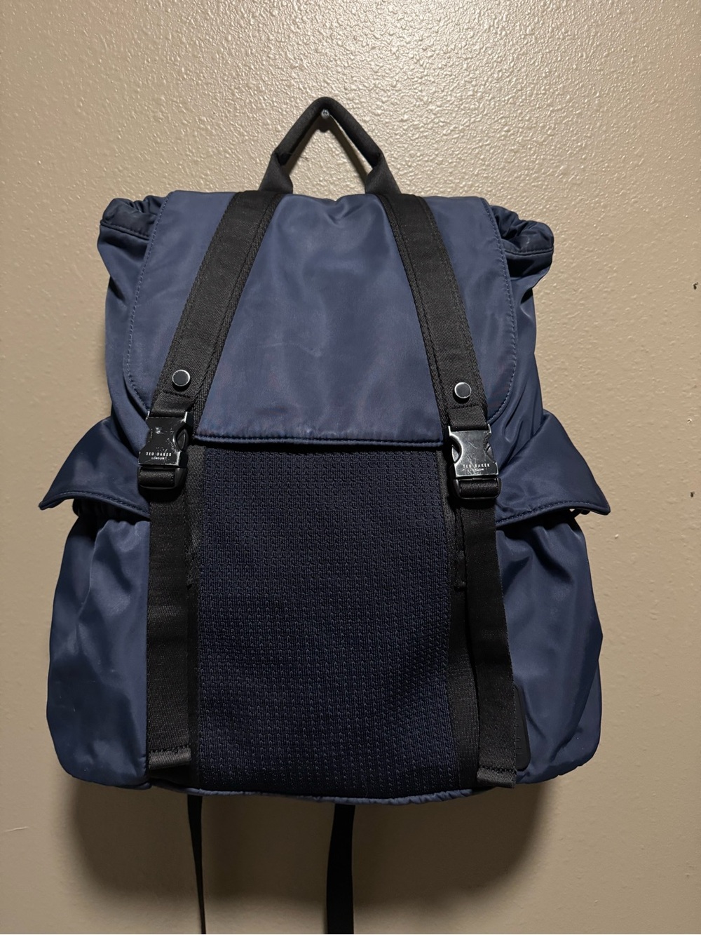 Ted Baker London Navy Backpack with Black Straps